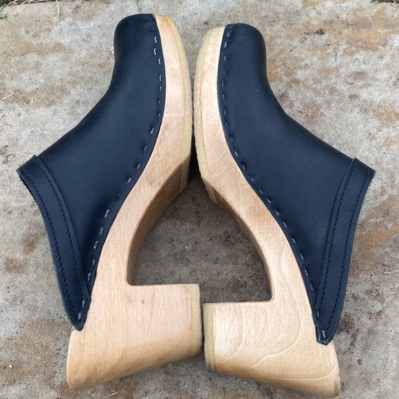 Wear in Good Health leather clogs EU 40 slip on comfort support sturdy boho - Picture 6 of 10